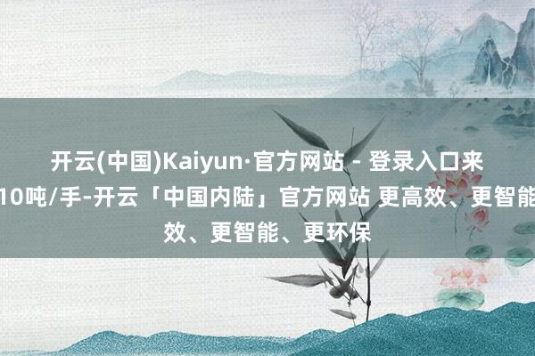 开云(中国)Kaiyun·官方网站 - 登录入口来回单元为10吨/手-开云「中国内陆」官方网站 更高效、更智能、更环保