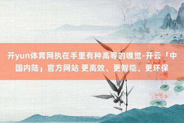 开yun体育网执在手里有种高等的嗅觉-开云「中国内陆」官方网站 更高效、更智能、更环保