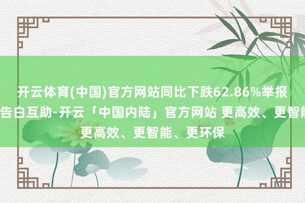 开云体育(中国)官方网站同比下跌62.86%举报  第一财经告白互助-开云「中国内陆」官方网站 更高效、更智能、更环保