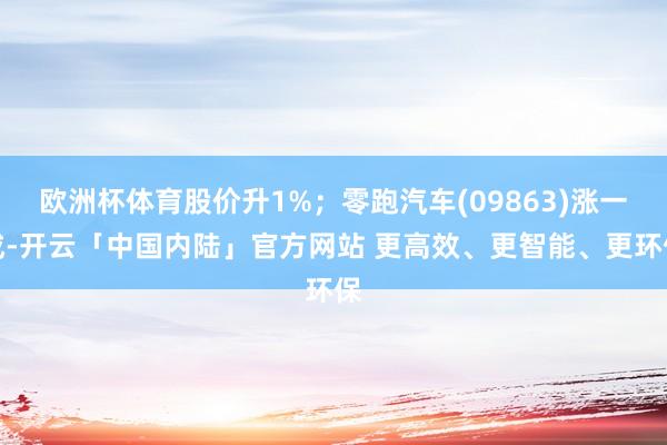 欧洲杯体育股价升1%；零跑汽车(09863)涨一成-开云「中国内陆」官方网站 更高效、更智能、更环保
