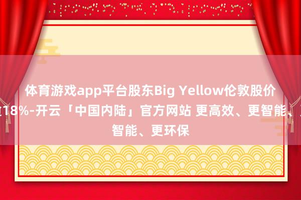 体育游戏app平台股东Big Yellow伦敦股价暴涨逾18%-开云「中国内陆」官方网站 更高效、更智能、更环保
